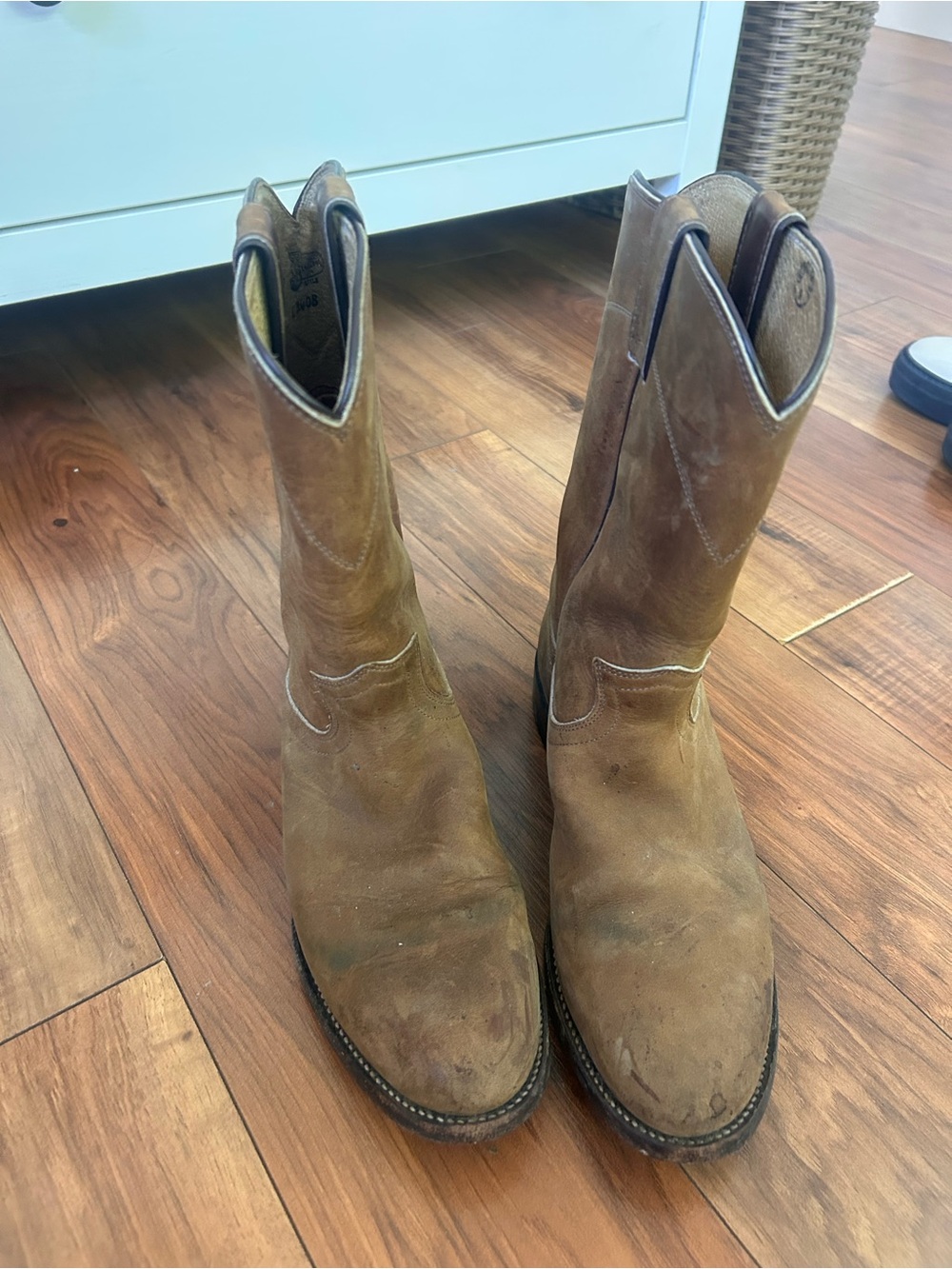 Brown Leather Western Boots